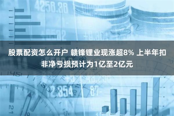股票配资怎么开户 赣锋锂业现涨超8% 上半年扣非净亏损预计为1亿至2亿元